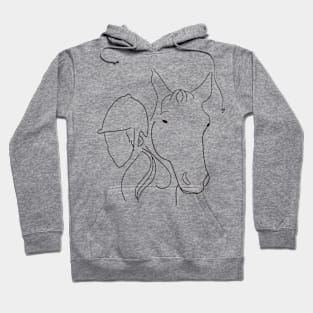 Horse and girl Hoodie